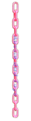 RM PC1P 1 INCH PINK PLASTIC CHAIN PER FOOT
